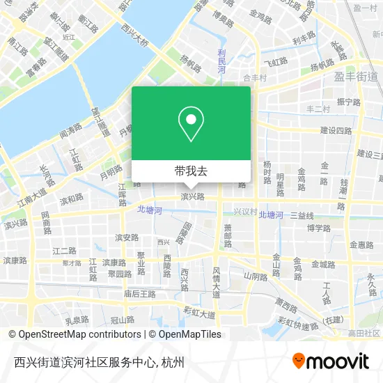西兴街道滨河社区服务中心地图