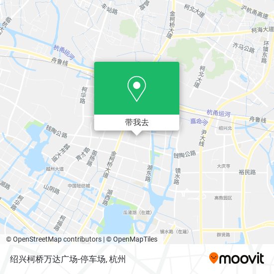 绍兴柯桥万达广场-停车场地图