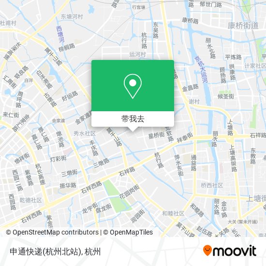 申通快递(杭州北站)地图