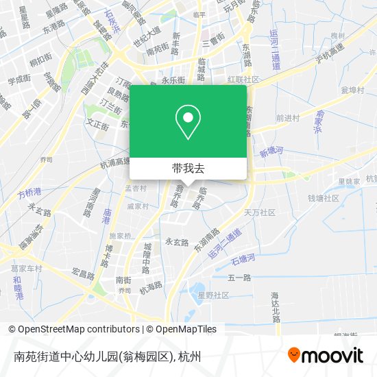 南苑街道中心幼儿园(翁梅园区)地图