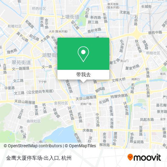 金鹰大厦停车场-出入口地图
