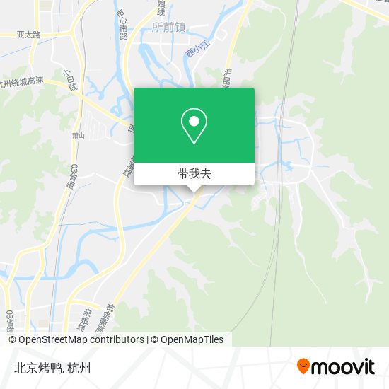 北京烤鸭地图