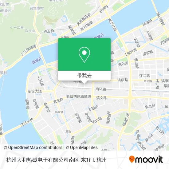 杭州大和热磁电子有限公司南区-东1门地图