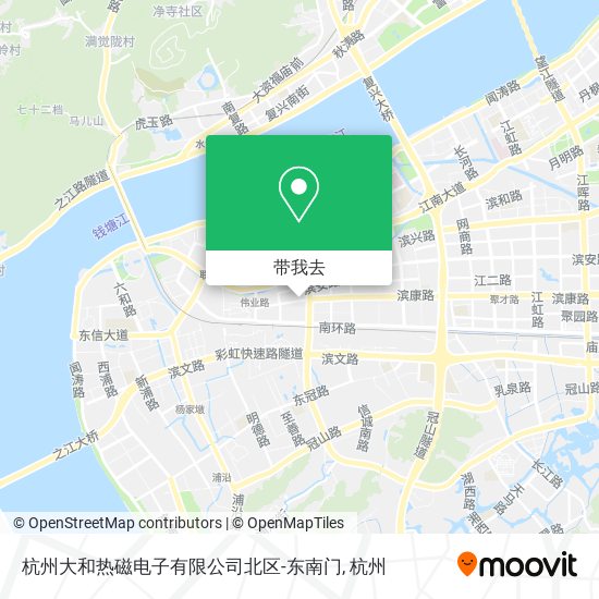杭州大和热磁电子有限公司北区-东南门地图