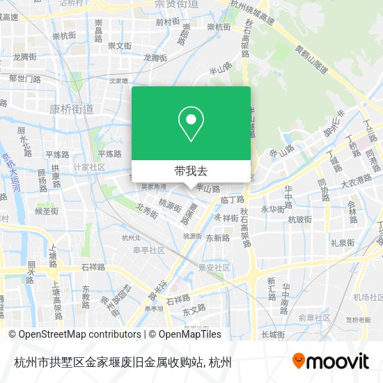 杭州市拱墅区金家堰废旧金属收购站地图