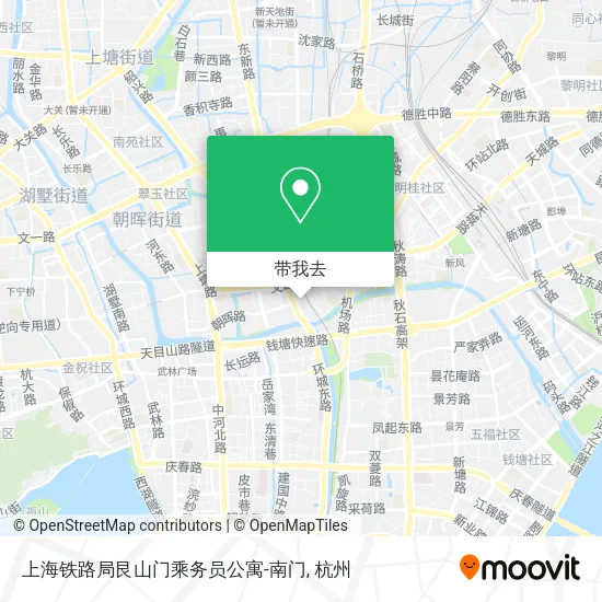 上海铁路局艮山门乘务员公寓-南门地图