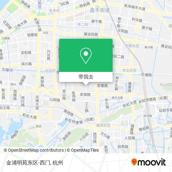 金浦明苑东区-西门地图