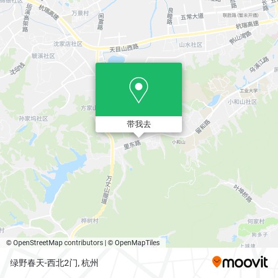 绿野春天-西北2门地图