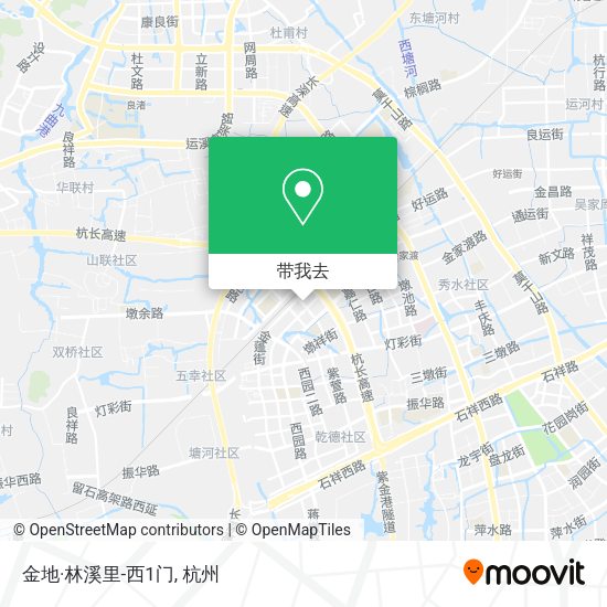 金地·林溪里-西1门地图