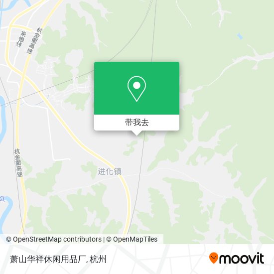 萧山华祥休闲用品厂地图