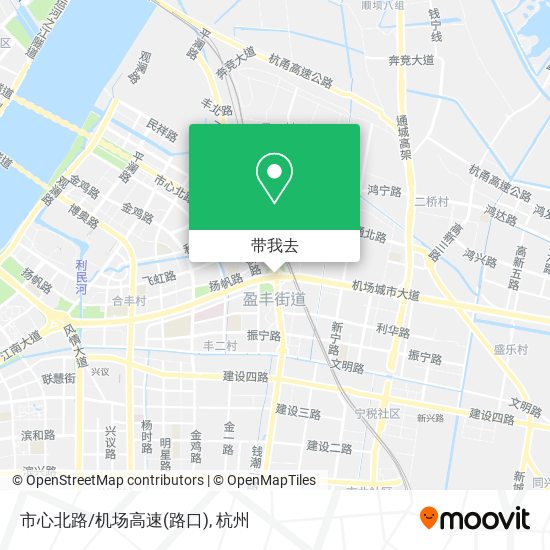 市心北路/机场高速(路口)地图