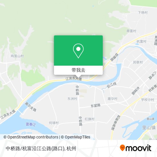 中桥路/杭富沿江公路(路口)地图