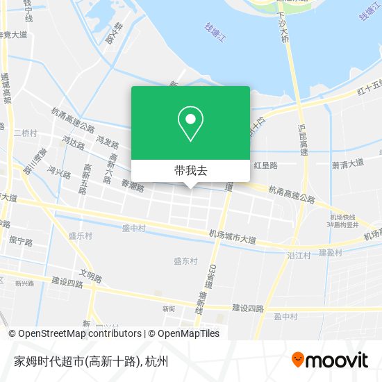 家姆时代超市(高新十路)地图