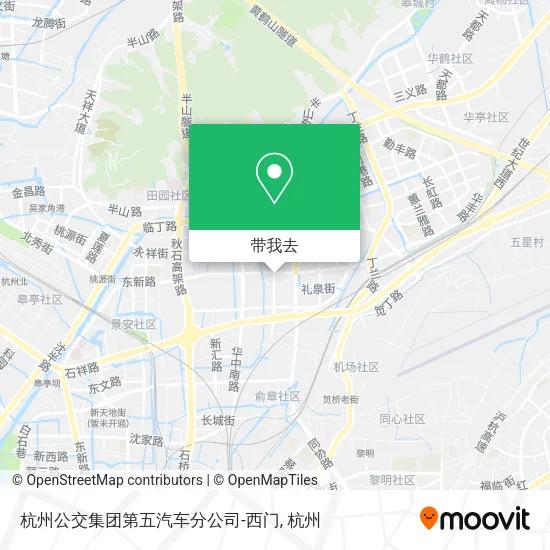 杭州公交集团第五汽车分公司-西门地图