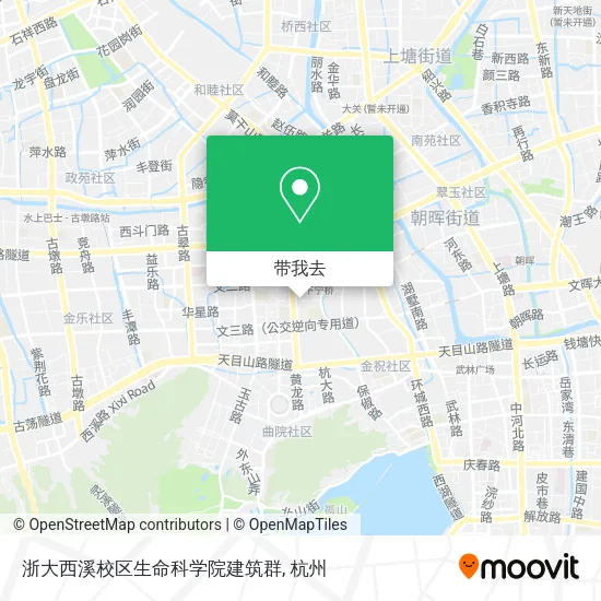 浙大西溪校区生命科学院建筑群地图