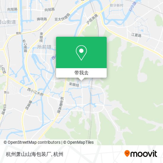 杭州萧山山海包装厂地图