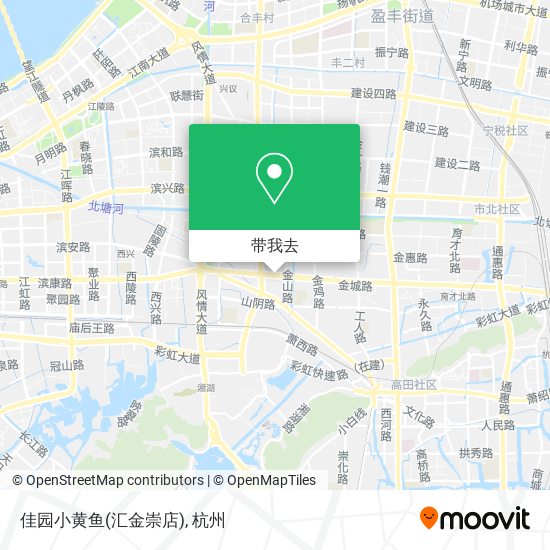 佳园小黄鱼(汇金崇店)地图