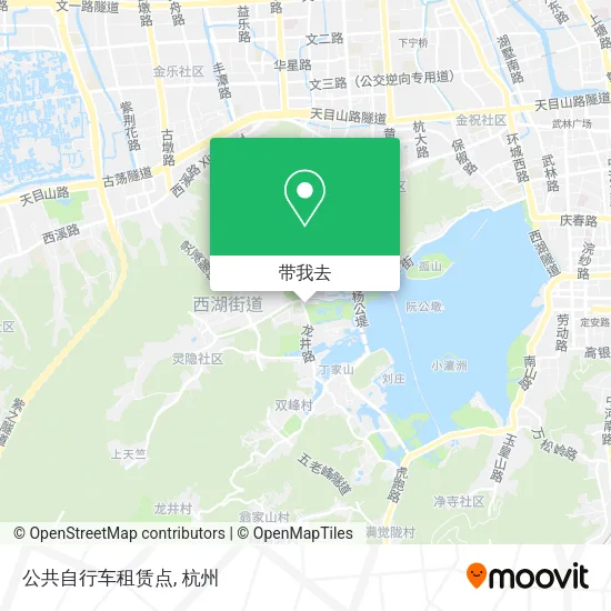 公共自行车租赁点地图