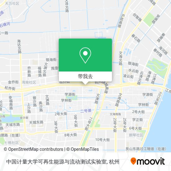 中国计量大学可再生能源与流动测试实验室地图