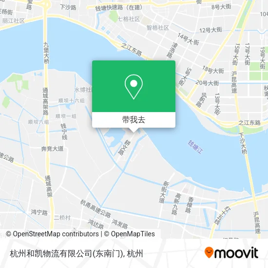 杭州和凯物流有限公司(东南门)地图