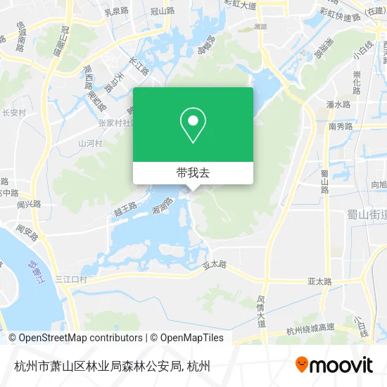杭州市萧山区林业局森林公安局地图