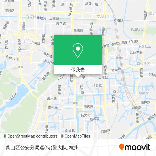 萧山区公安分局巡(特)警大队地图
