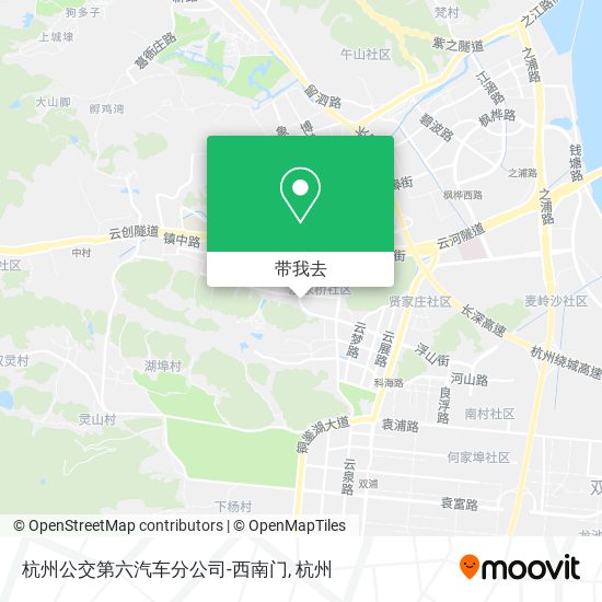 杭州公交第六汽车分公司-西南门地图