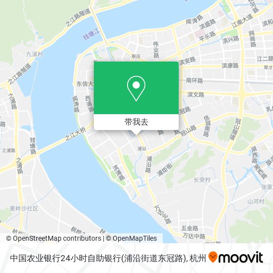 中国农业银行24小时自助银行(浦沿街道东冠路)地图