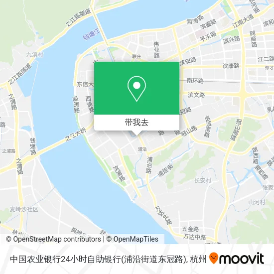 中国农业银行24小时自助银行(浦沿街道东冠路)地图