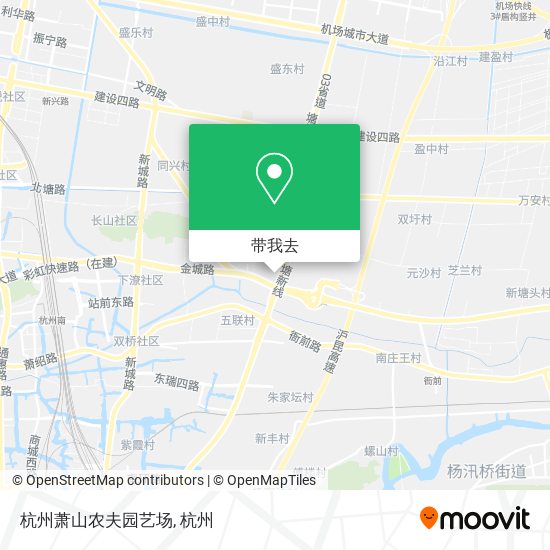 杭州萧山农夫园艺场地图