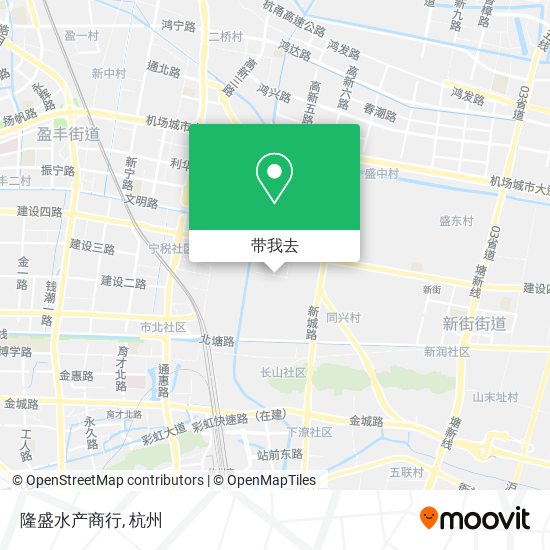 隆盛水产商行地图