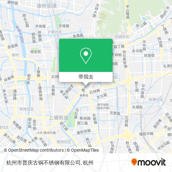 杭州市普庆古铜不锈钢有限公司地图