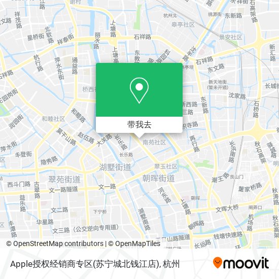 Apple授权经销商专区(苏宁城北钱江店)地图