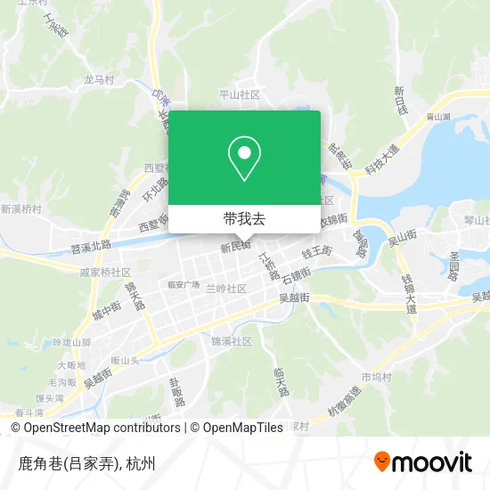 鹿角巷(吕家弄)地图