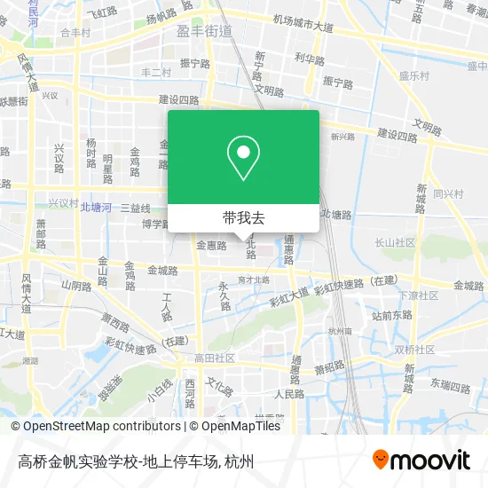 高桥金帆实验学校-地上停车场地图