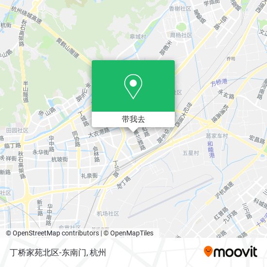 丁桥家苑北区-东南门地图