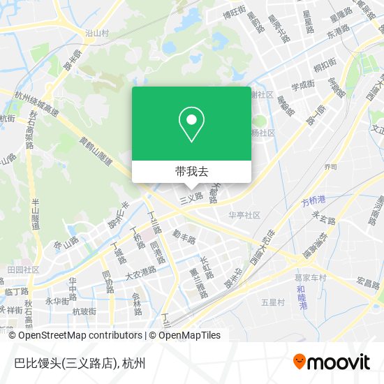 巴比馒头(三义路店)地图
