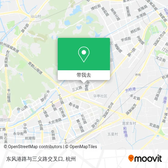 东风港路与三义路交叉口地图