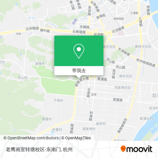 老鹰画室转塘校区-东南门地图