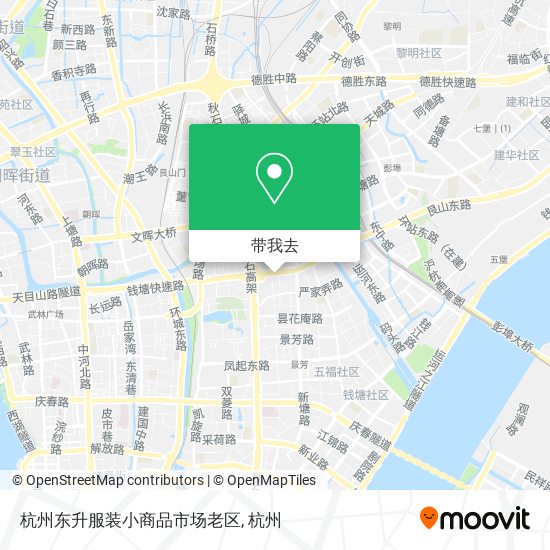 杭州东升服装小商品市场老区地图