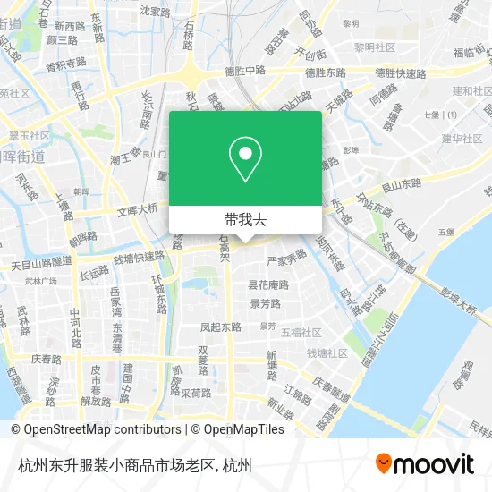 杭州东升服装小商品市场老区地图