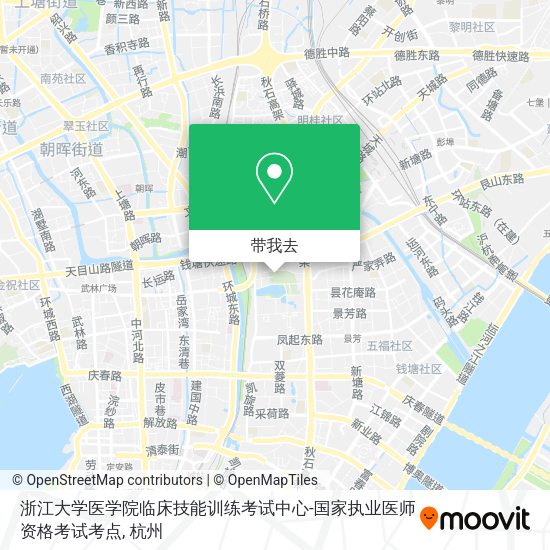 浙江大学医学院临床技能训练考试中心-国家执业医师资格考试考点地图