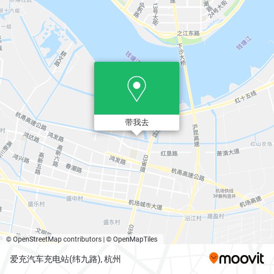 爱充汽车充电站(纬九路)地图