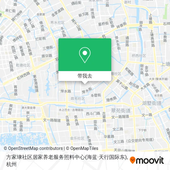 方家埭社区居家养老服务照料中心(海蓝·天行国际东)地图