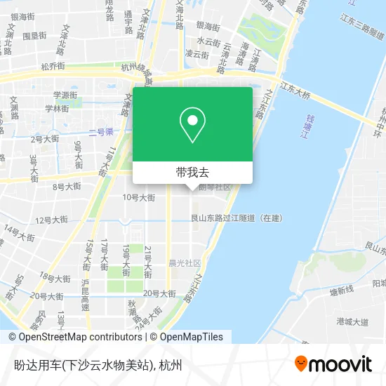 盼达用车(下沙云水物美站)地图