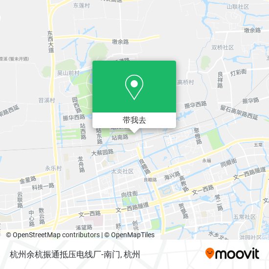 杭州余杭振通抵压电线厂-南门地图