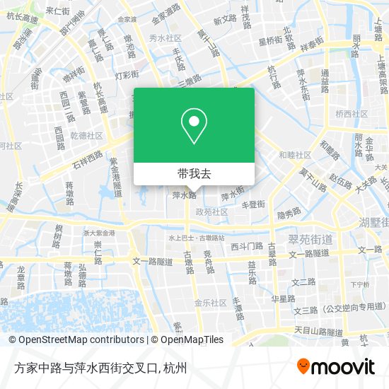 方家中路与萍水西街交叉口地图