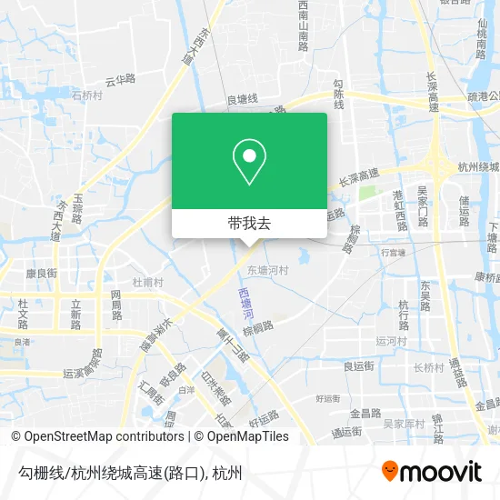 勾栅线/杭州绕城高速(路口)地图