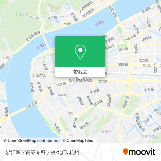 浙江医学高等专科学校-北门地图