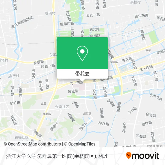 浙江大学医学院附属第一医院(余杭院区)地图